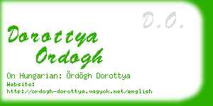 dorottya ordogh business card